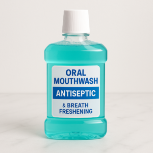 Antiseptic Mouthwash Bottle