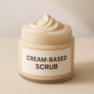 Cream Scrubs Jar
