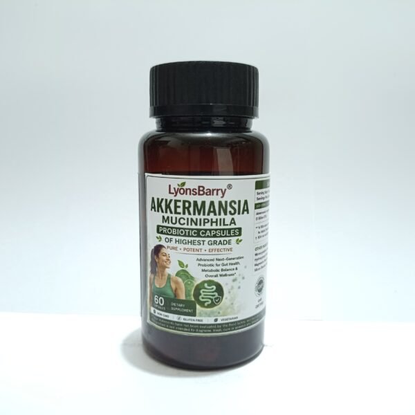 Akkermansia Muciniphila Probiotic Capsules – 5 Billion CFU Advanced Gut Health & Microbiome Support