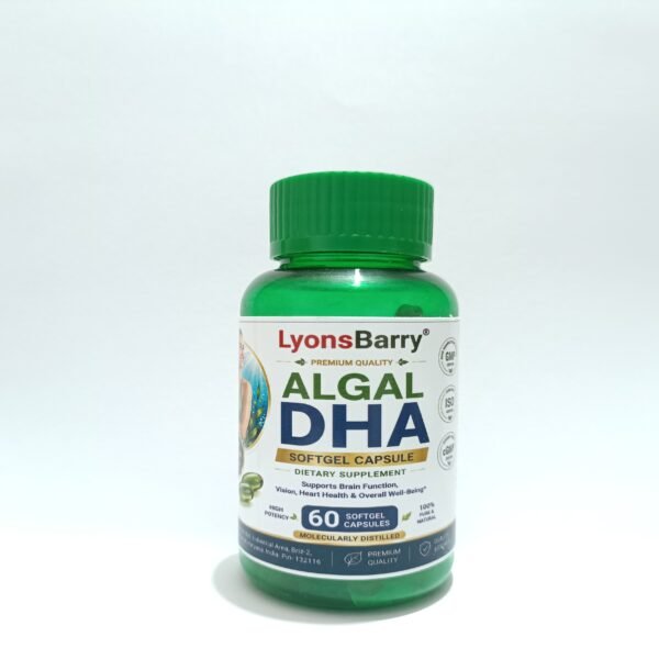 Algal DHA 250 mg Softgel Capsules – Plant-Based Omega-3 DHA