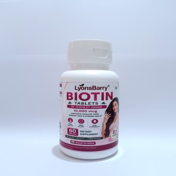 Biotin 10,000 mcg – Hair, Skin & Strong Nails Tablets