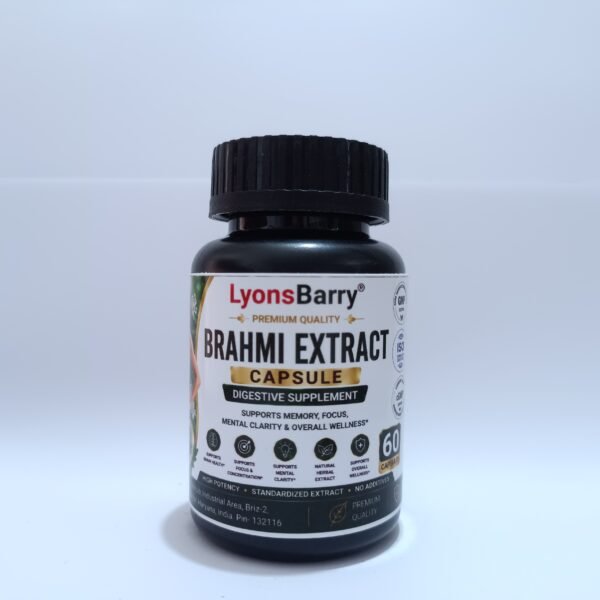 Brahmi Extract Capsules – Memory, Focus & Mental Clarity Support