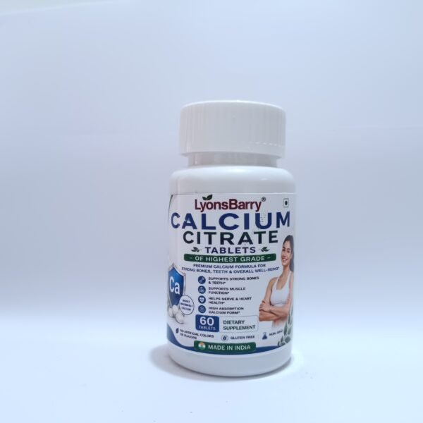 Calcium Citrate Tablets – Highly Absorbable Calcium for Bone & Teeth Support