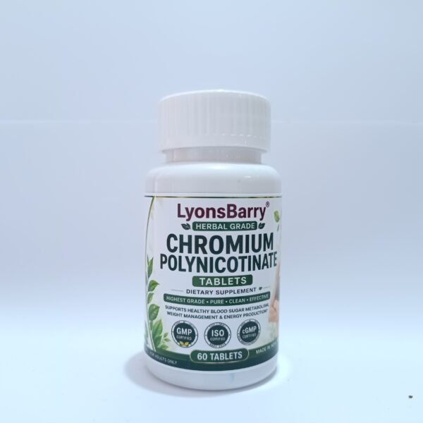 Chromium Polynicotinate 200 mcg Tablets – Metabolism & Blood Sugar Support