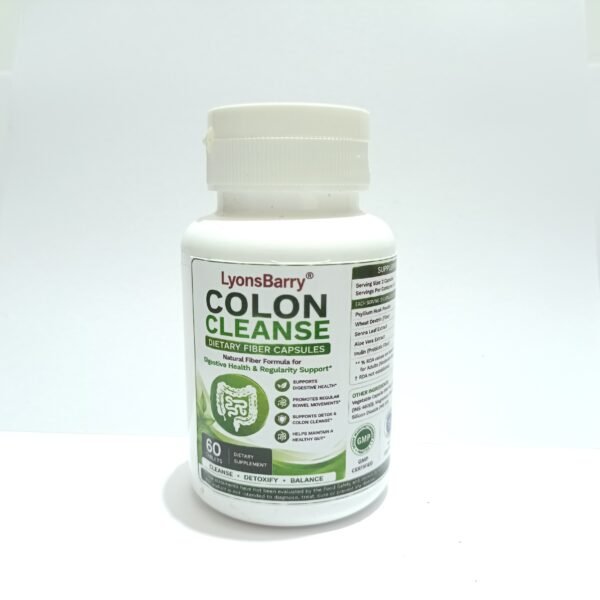 Colon Cleanse Dietary Fiber Capsules – Digestive Health & Bowel Regularity Support